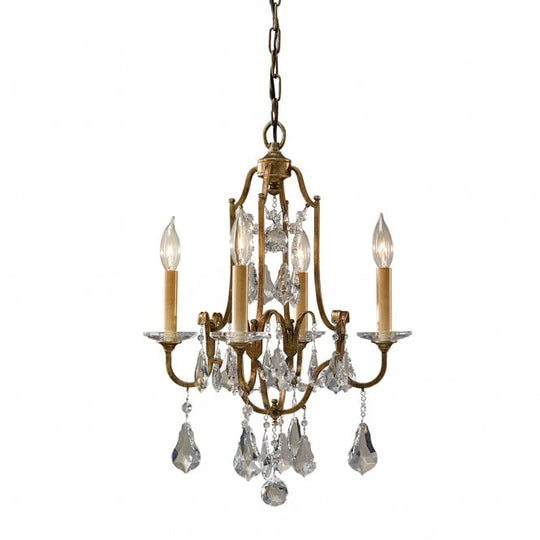 Valentina 4 Light Chandelier In Oxidized Bronze Finish