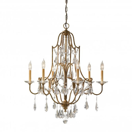 Valentina 6 Light Chandelier In Oxidized Bronze Finish