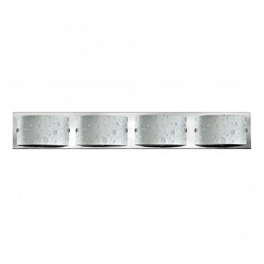 Daphne 4 Light Bathroom Wall Light In Polished Chrome Finish