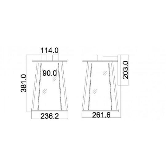 Walker 2 Light Large Wall Lantern In Buckeye Bronze Finish