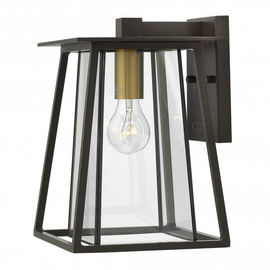Walker 1 Light Medium Wall Lantern In Buckeye Bronze Finish