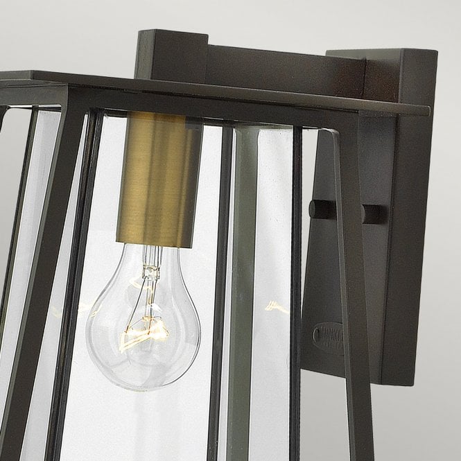 Walker 1 Light Medium Wall Lantern In Buckeye Bronze Finish