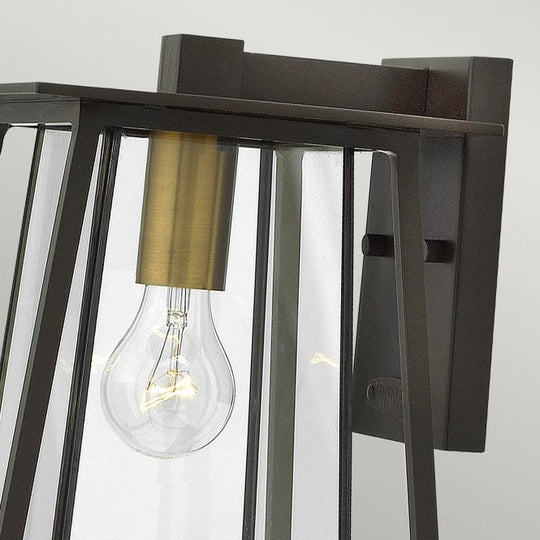 Walker 1 Light Medium Wall Lantern In Buckeye Bronze Finish