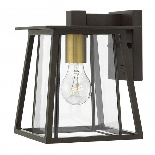 Walker 1 Light Small Wall Lantern In Buckeye Bronze Finish