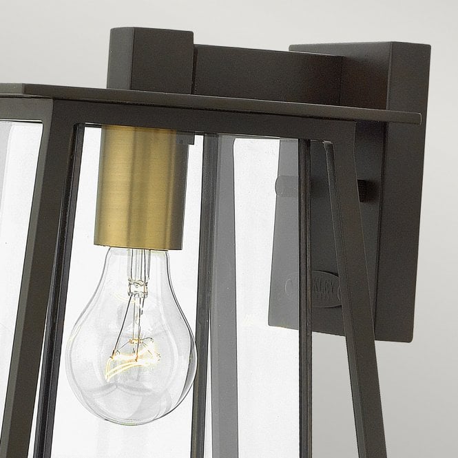 Walker 1 Light Small Wall Lantern In Buckeye Bronze Finish