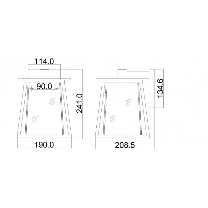 Walker 1 Light Small Wall Lantern In Buckeye Bronze Finish