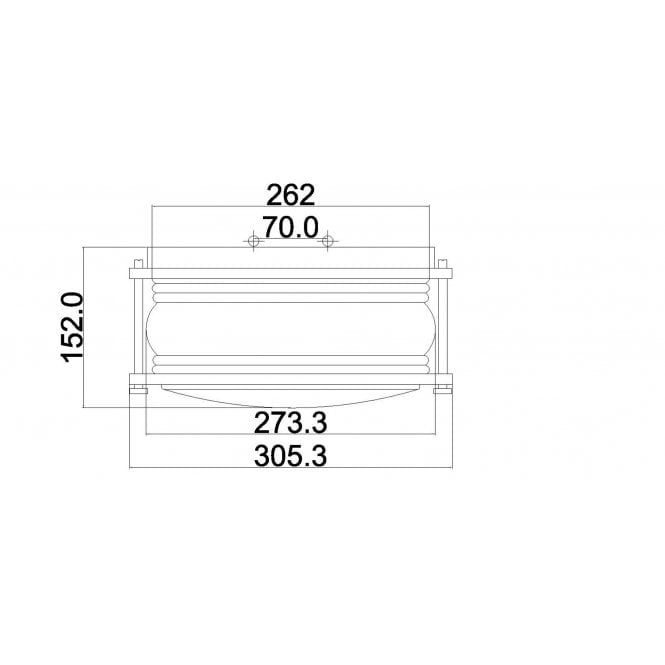 Ashland Bay 2 Light Outdoor Ceiling Flush In Weathered Zinc Finish