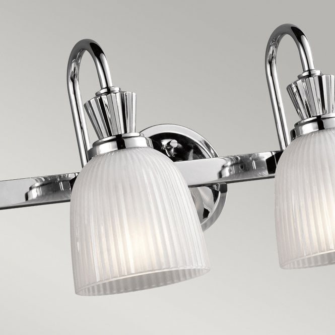 Cora 4 Light Bathroom Wall Light  In Polished Chrome Finish