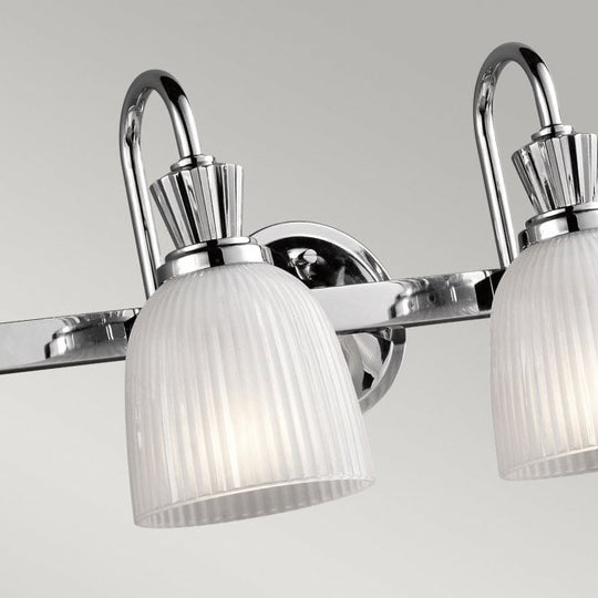 Cora 4 Light Bathroom Wall Light  In Polished Chrome Finish