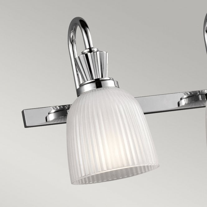 Cora 4 Light Bathroom Wall Light  In Polished Chrome Finish