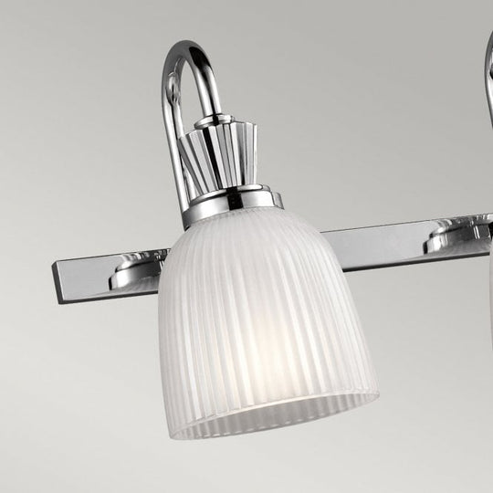 Cora 4 Light Bathroom Wall Light  In Polished Chrome Finish