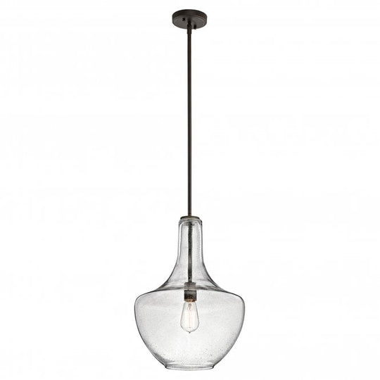 Everly 1 Light Medium Pendant In Olde Bronze Finish