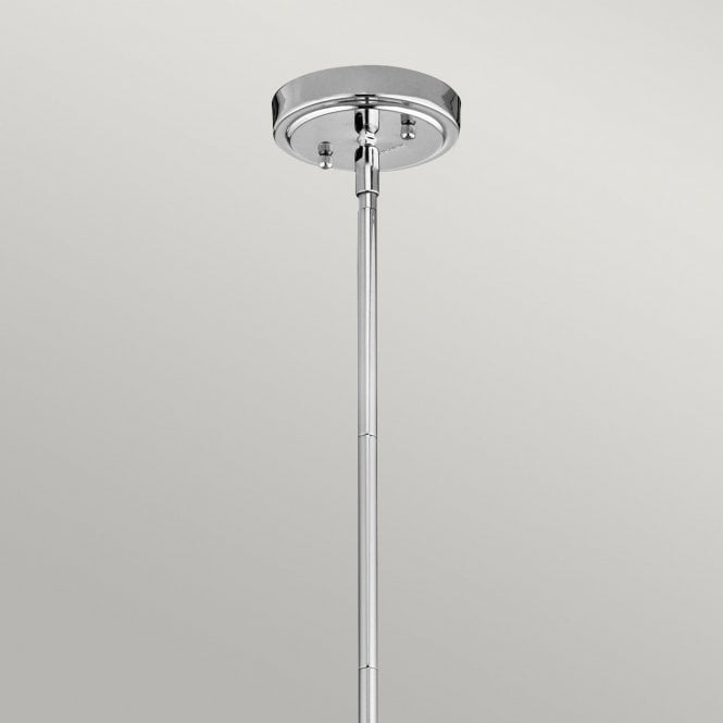 Everly 1 Light Small Pendant In Chrome Finish