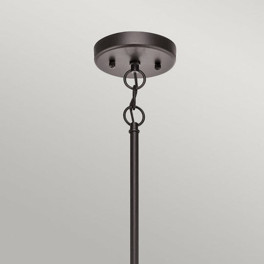 Lyndon 5 Light Outdoor Chandelier In Architectural Bronze Finish
