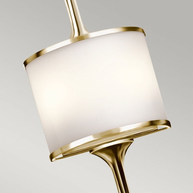 Mona Large 2 Light Wall Light In Polished Brass Finish