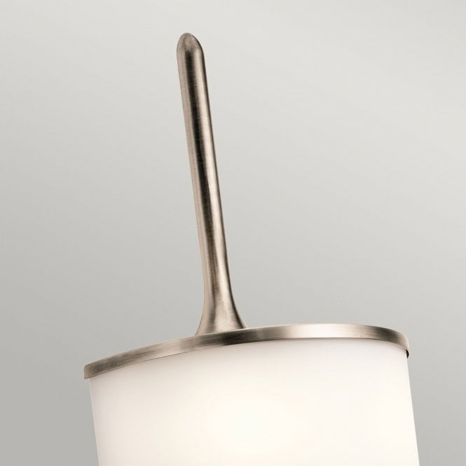 Mona Small 2 Light Wall Light In Classic Pewter Finish