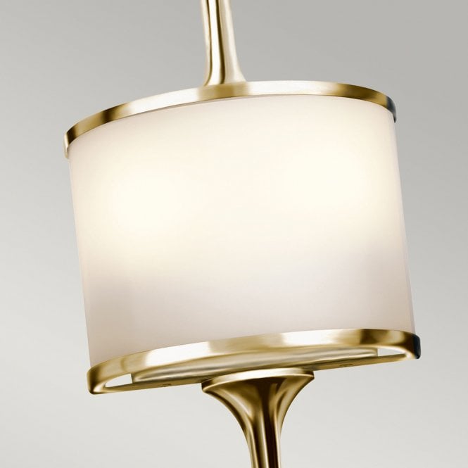 Mona Small 2 Light Wall Light In Polished Brass Finish