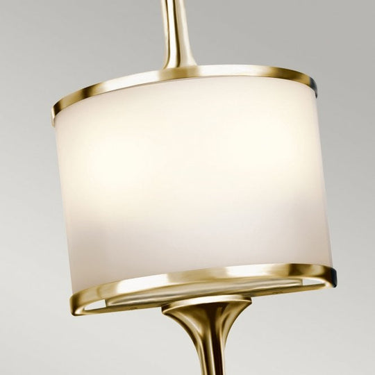 Mona Small 2 Light Wall Light In Polished Brass Finish