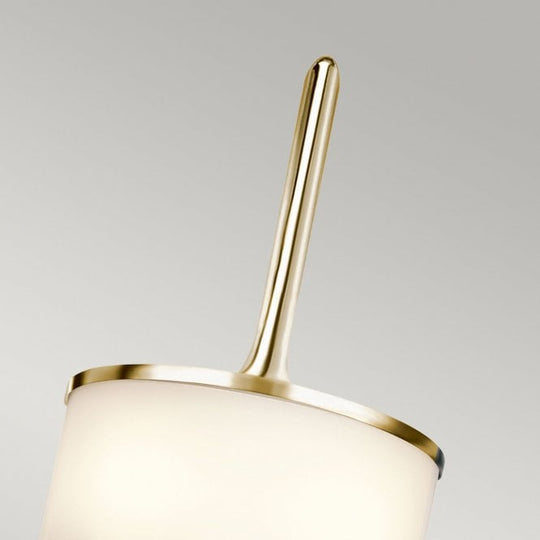 Mona Small 2 Light Wall Light In Polished Brass Finish