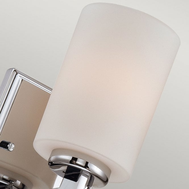 Taylor 1 Light Small Wall Light In Polished Chrome Finish