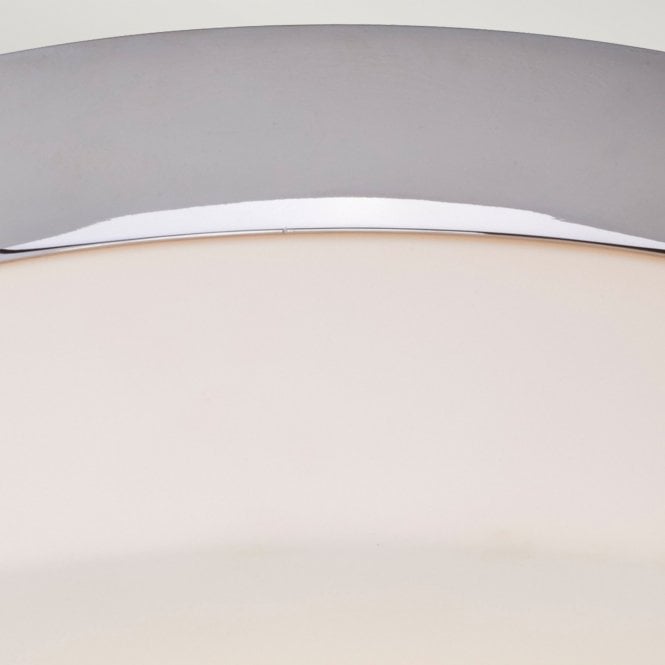 Tamar 1 Light Large Bathroom Flush In Polished Chrome Finish