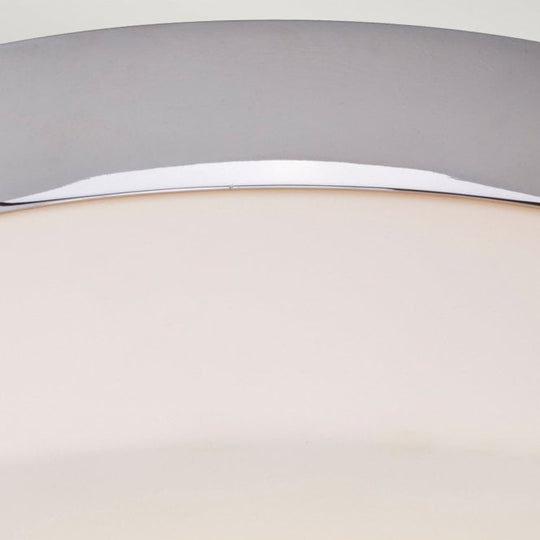 Tamar 1 Light Large Bathroom Flush In Polished Chrome Finish