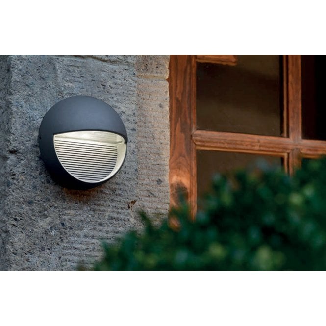 FREYR R Graphite Round 1 lt Wall Light Round 1 lt Wall Light