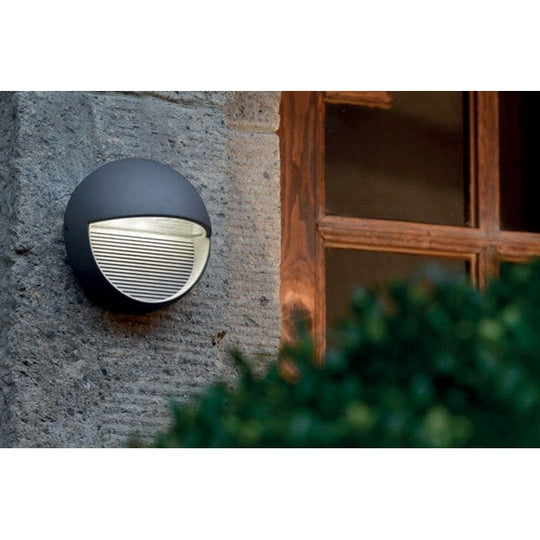 FREYR R Graphite Round 1 lt Wall Light Round 1 lt Wall Light