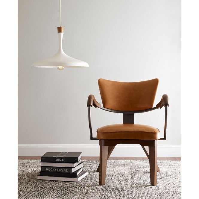 Darwin 1 Light Pendant - Matte White