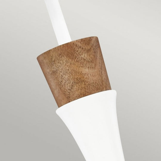 Darwin 1 Light Pendant - Matte White
