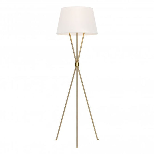 Penny 1 Light Floor Lamp - Burnished Brass