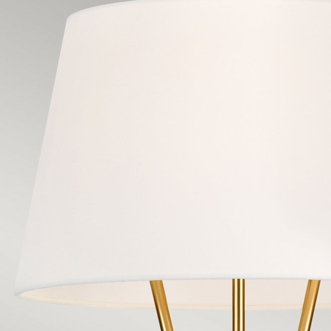 Penny 1 Light Floor Lamp - Burnished Brass