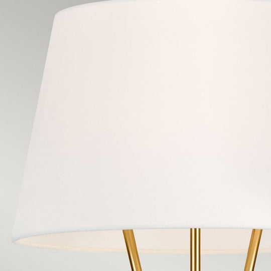 Penny 1 Light Floor Lamp - Burnished Brass