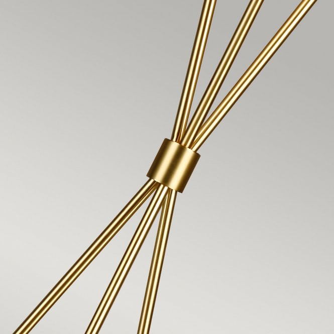 Penny 1 Light Floor Lamp - Burnished Brass