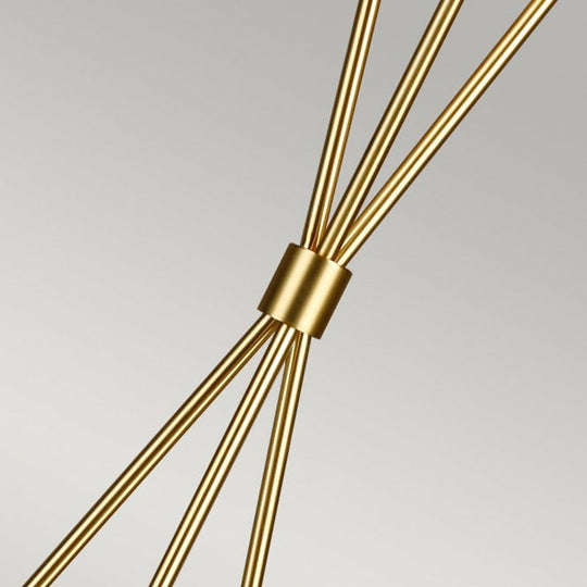 Penny 1 Light Floor Lamp - Burnished Brass