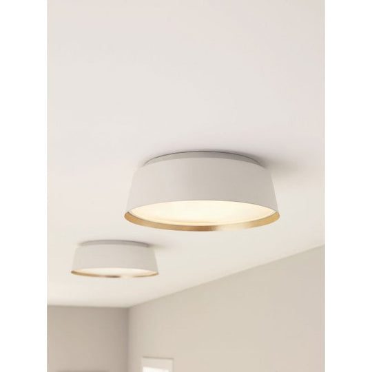 Asher 3 Light Flush Light - Matte White
