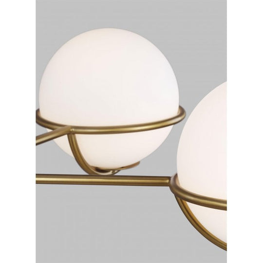 Apollo 5 Light Chandelier - Burnished Brass