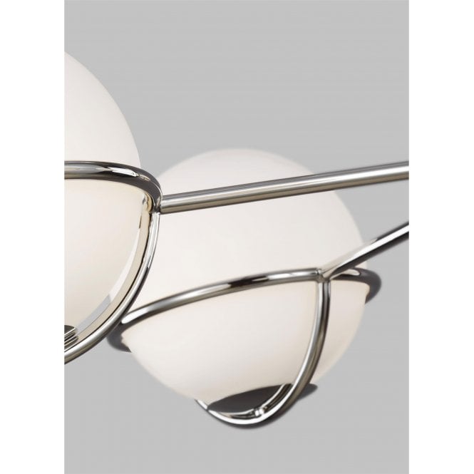 Apollo 5 Light Chandelier - Polished Nickel