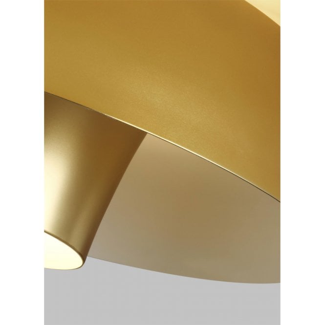 Brisbin 1 Light Pendant - Burnished Brass