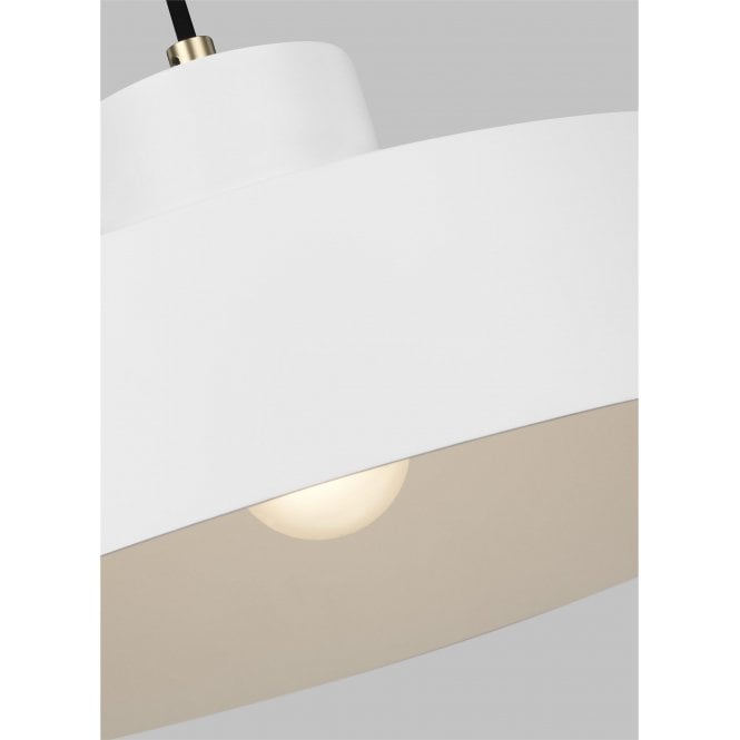 Candor 1 Light Pendant - Matte White