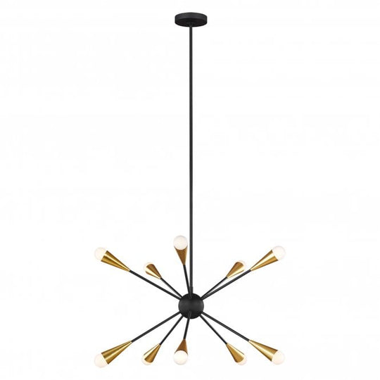 Jax 10 Light Chandelier - Midnight Black
