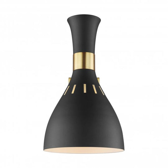 Joan 1 Light Wall Light - Midnight Black