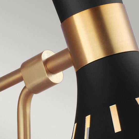 Joan 1 Light Wall Light - Midnight Black