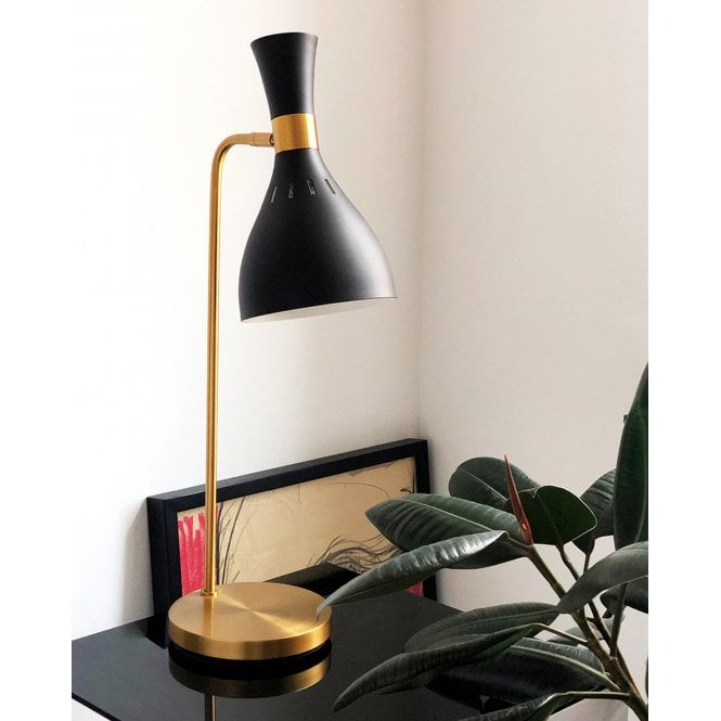 Joan 1 Light Table Lamp - Midnight Black
