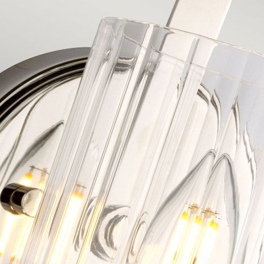 Cassie 1 Light Wall Light Polished Nickel Plated