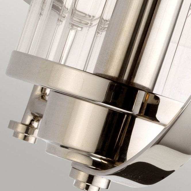 Cassie 1 Light Wall Light Polished Nickel Plated