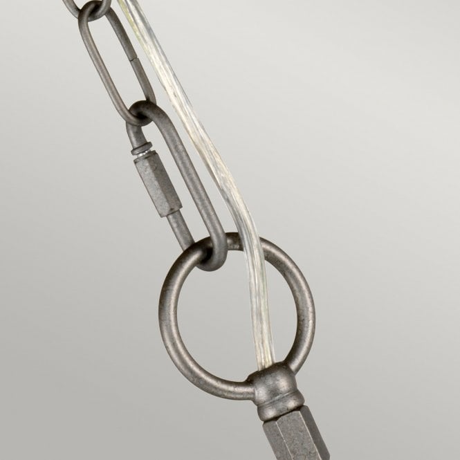 Crown 3 Light Chandelier Iron Gate