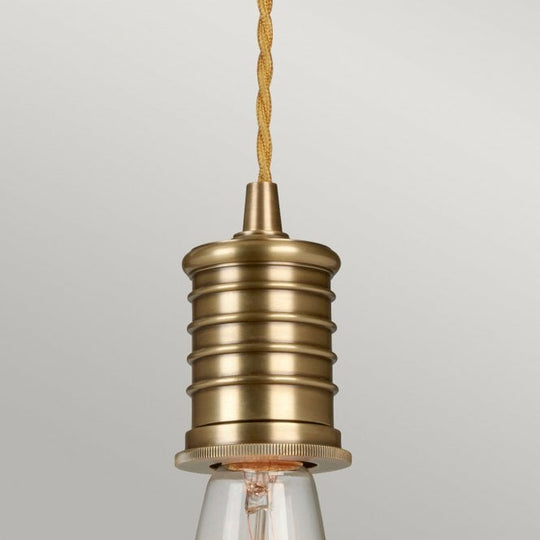 Douille 1 Light Pendant - Aged Brass