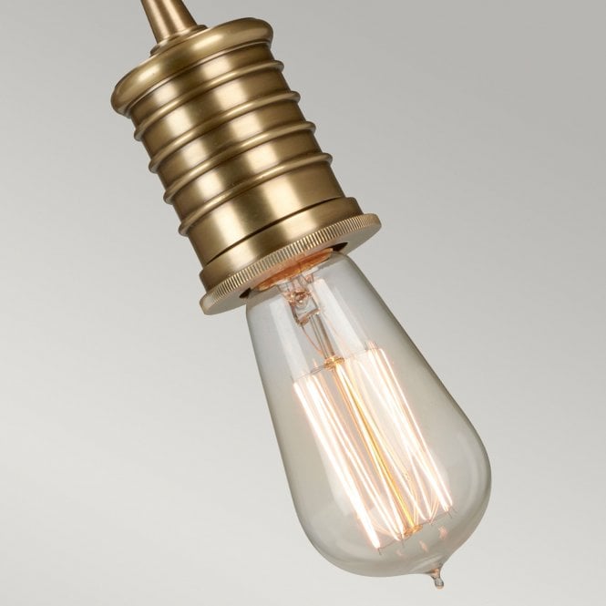 Douille 1 Light Pendant - Aged Brass