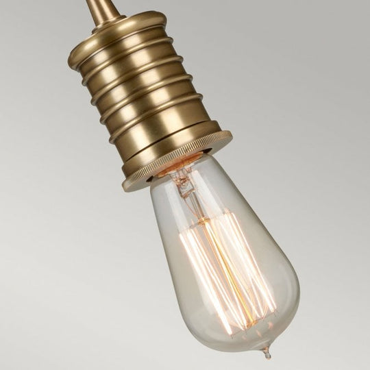 Douille 1 Light Pendant - Aged Brass